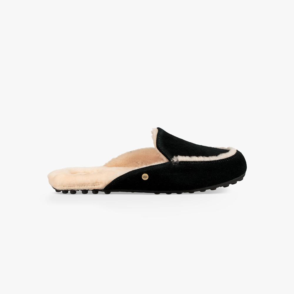 Loafers UGG Lane Slip-On Femme Noir Soldes 600GMJYZ